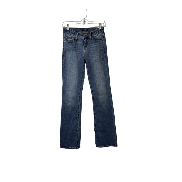 Judy Blue Denim - Judy Blue Bootcut Jeans Womens Size 1/25 Blue Medium Wash Mid Rise Distressed